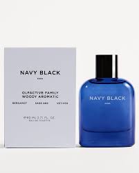 Navy Black Zara pour homme 90 ML